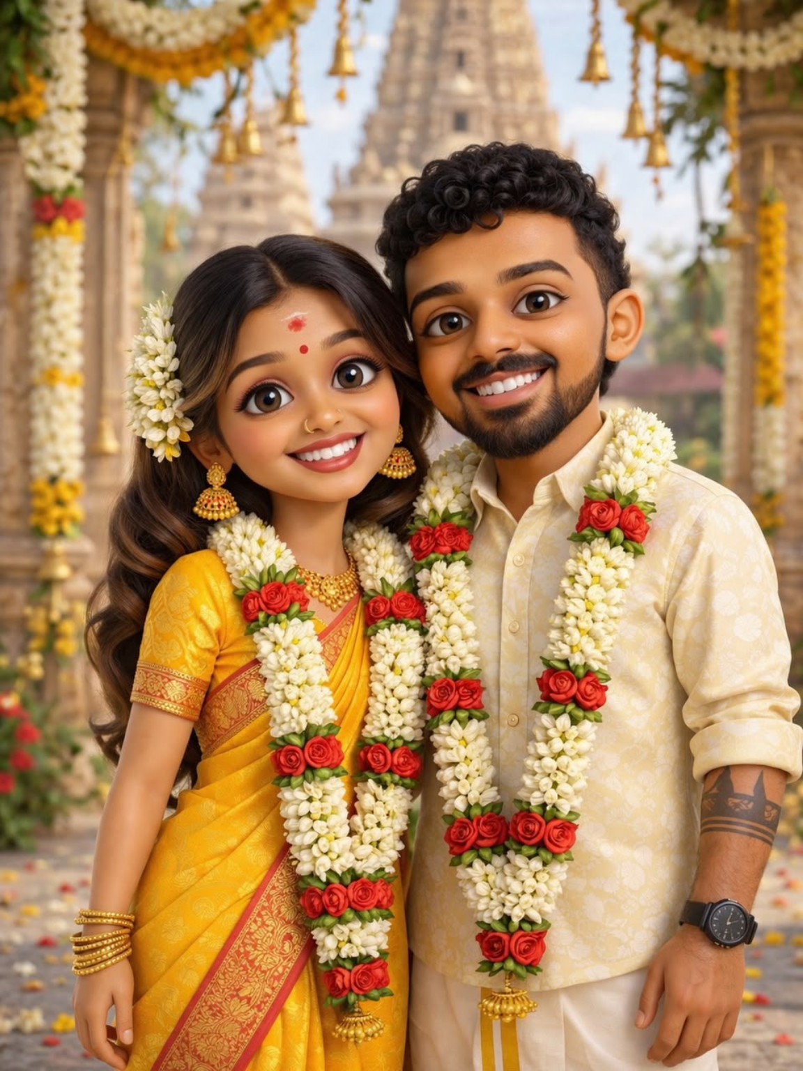 Cartoon couple